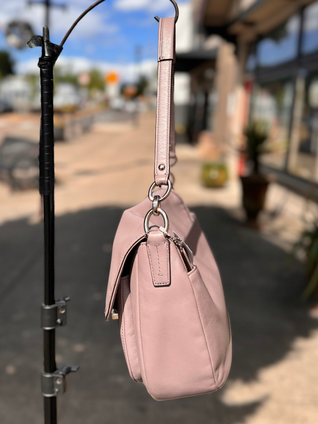 COACH Taylor Flap Leather Shoulder Bag
