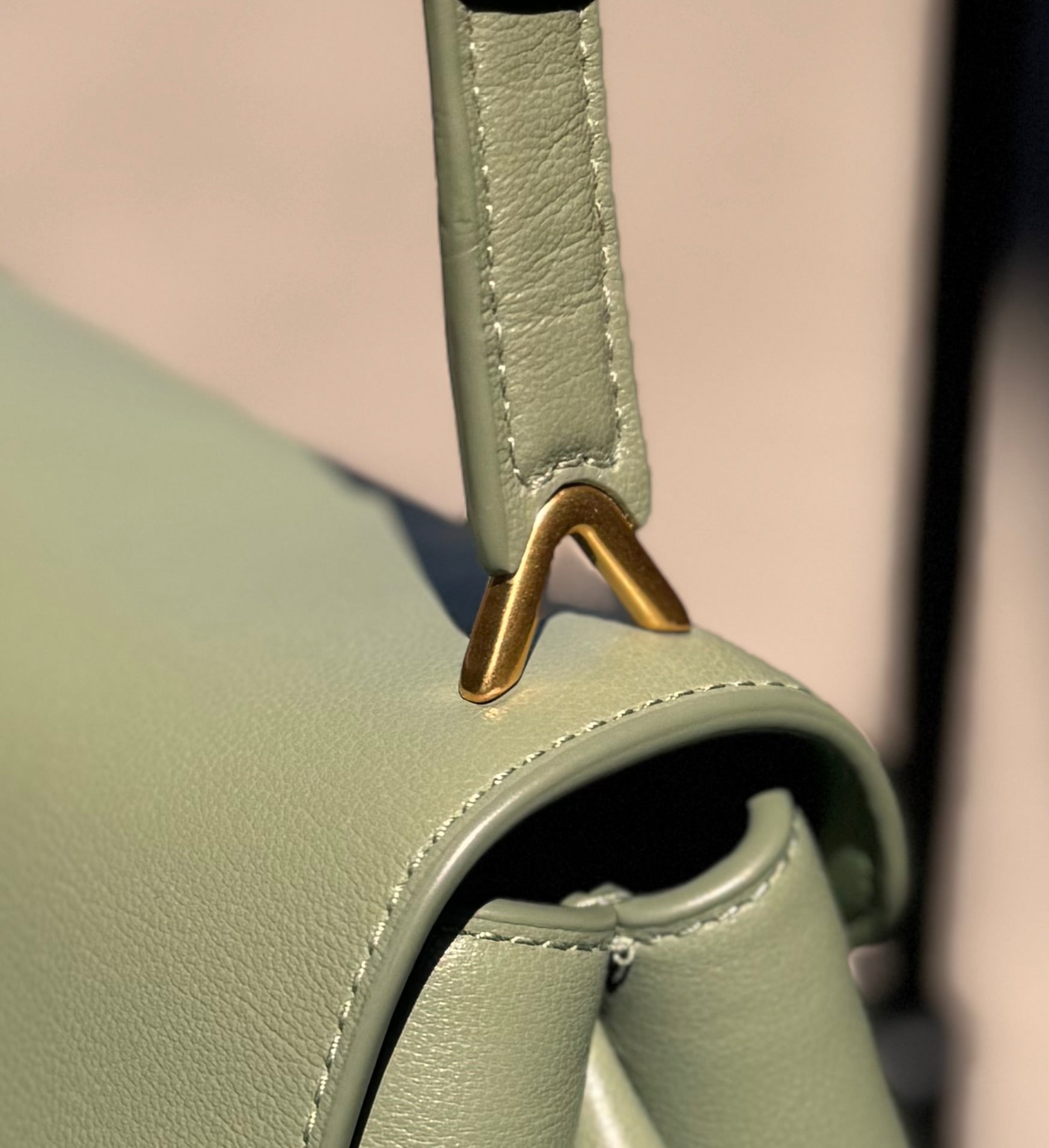 Kate Spade Green Leather Grace Convertible Shoulder Bag