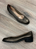 Vintage Salvatore Ferragamo Gancini Leather Flats Sz. 9 1/2