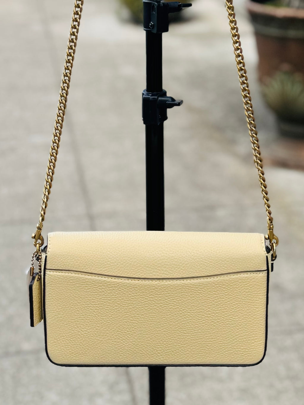 COACH Mila Signature Cream Leather Crossbody Bag NEW!