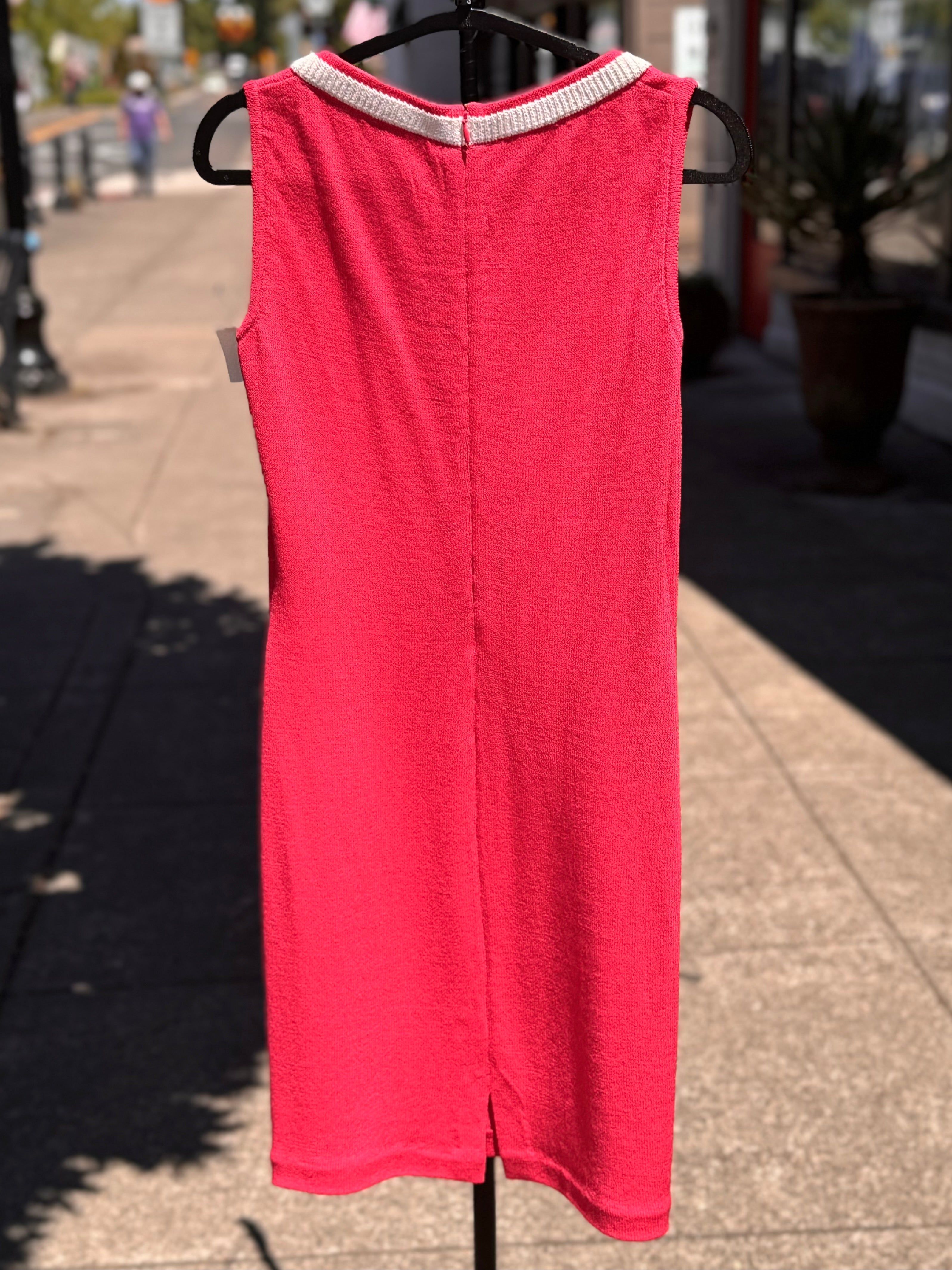 ST. JOHN Pink 90’s Vintage Sleeveless Dress Sz. 2