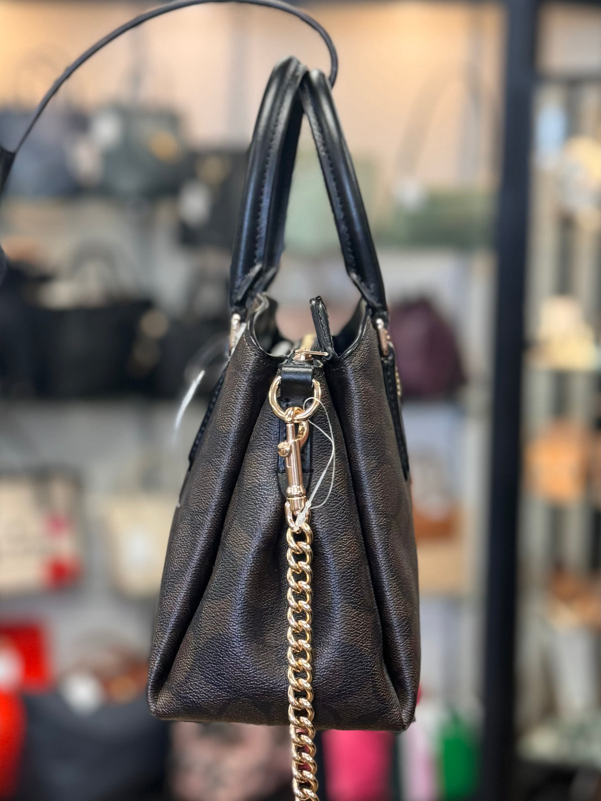 SOLD! COACH Signature Canvas Mini Sage Carryall Satchel