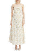 BARDOT White & Yellow Floral Lora Broderie Maxi Dress Sz. 12