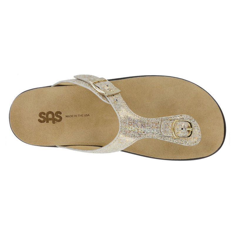 SAS Gold Sanibel Thong Strap Sandals Sz. 11 NEW w/Box!
