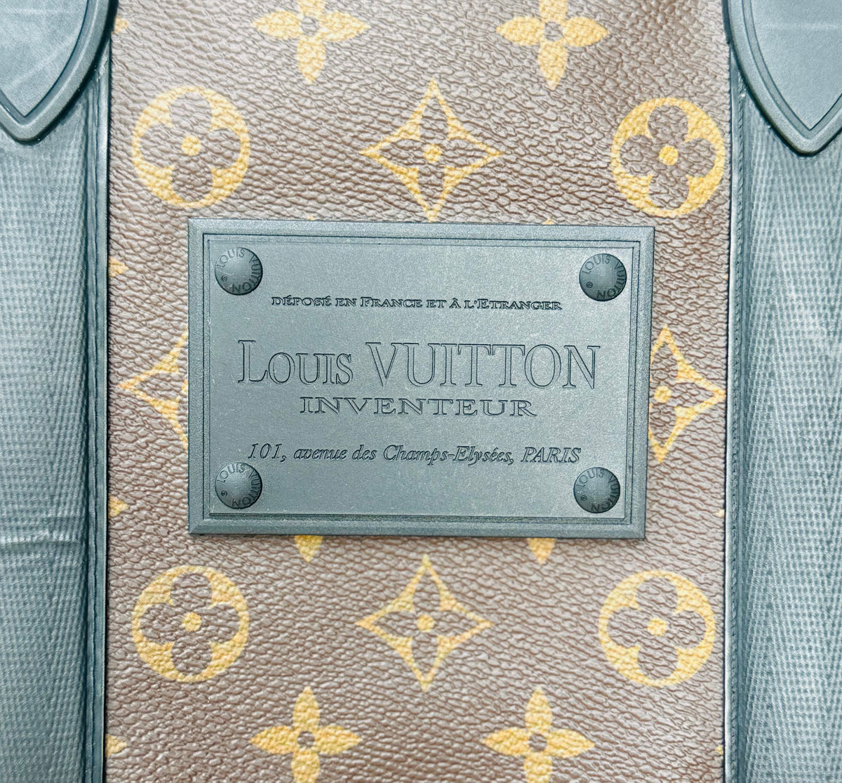 LOUIS VUITTON Brown Monogram Canvas Inventeur Waterproof Duffle Bag