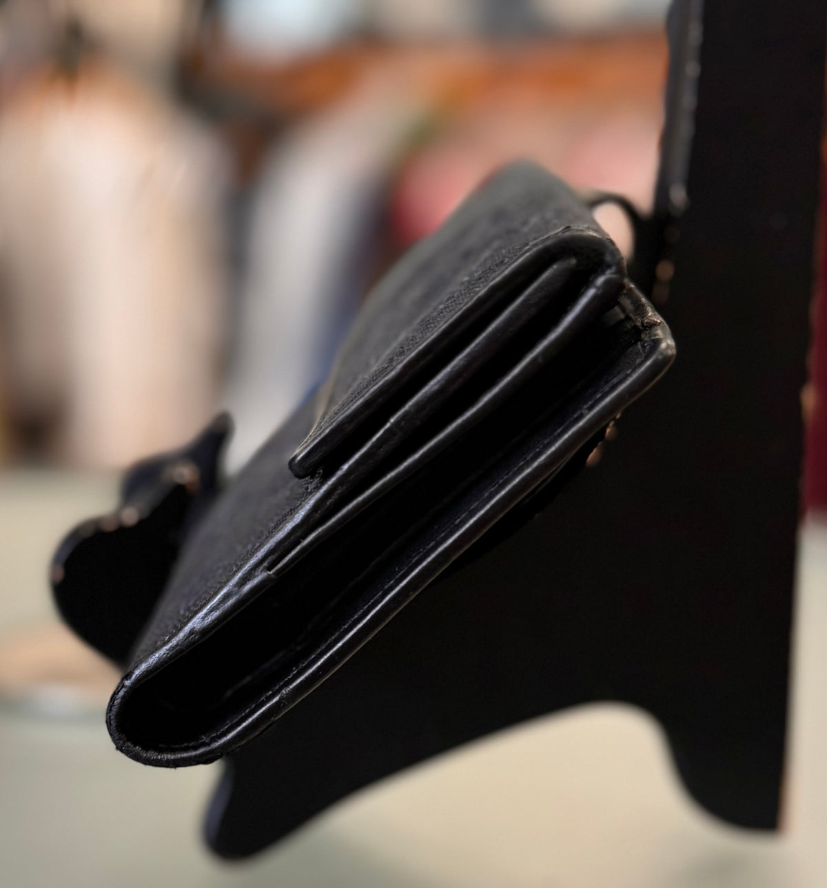 GUCCI 90s Vintage Black GG Canvas Jacket Wallet