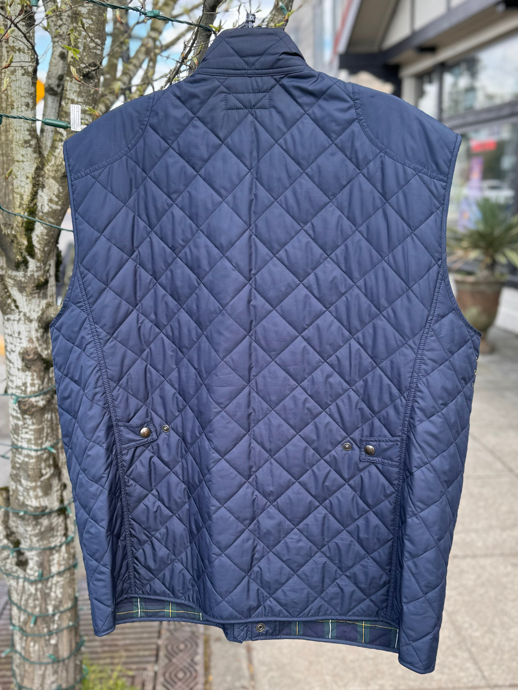 RALPH LAUREN Men’s Navy Quilted Zip Vest Sz. 2XB