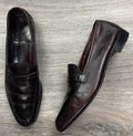 Vintage Men’s Salvatore Ferragamo Men’s Cognac Leather Loafers Sz. 12