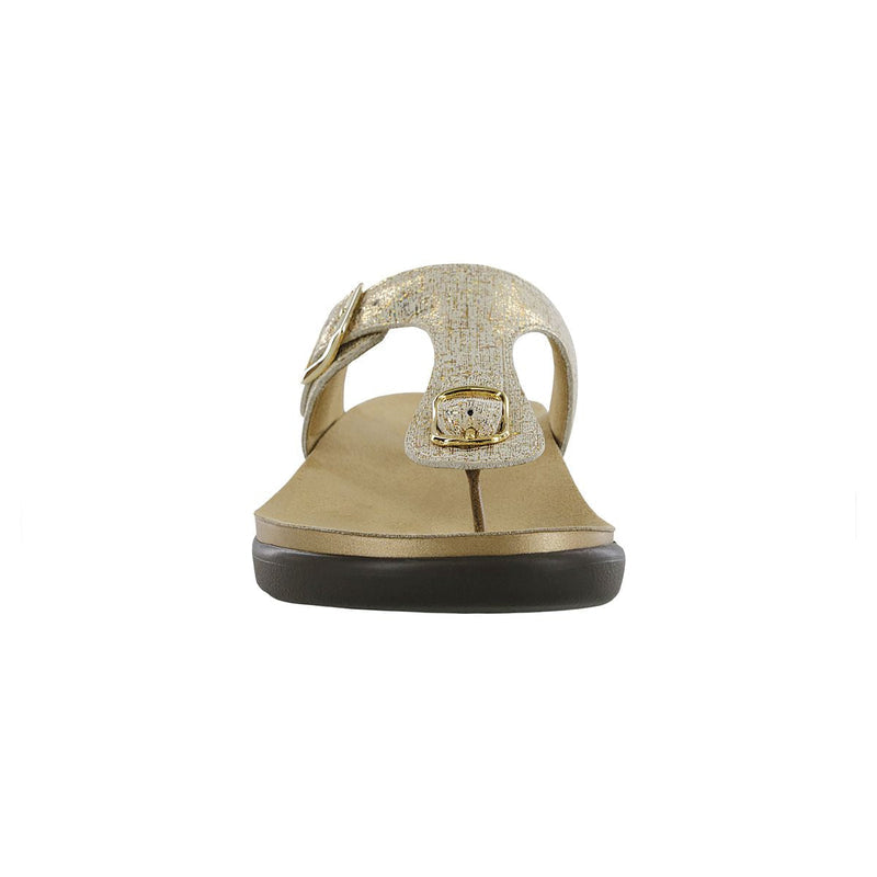 SAS Gold Sanibel Thong Strap Sandals Sz. 11 NEW w/Box!