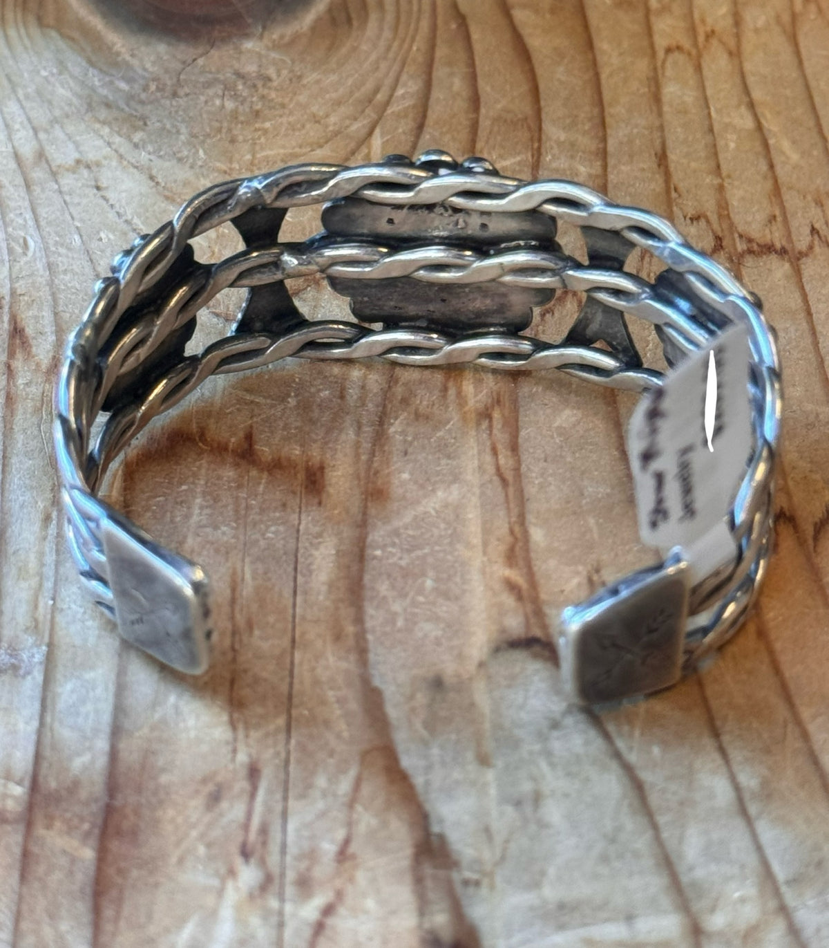 Native American Navajo Fred Harvey Era Sterling Silver Turquoise Cuff
