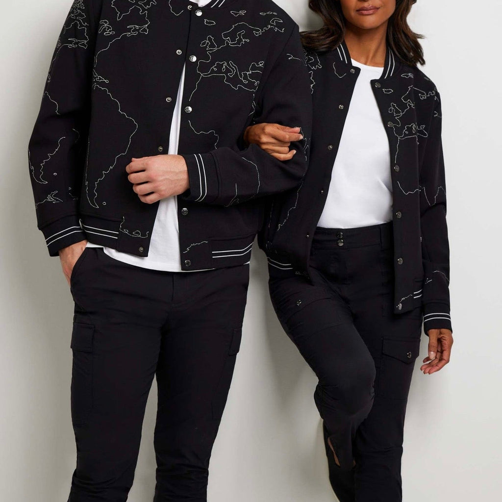 ANATOMIE Map Bomber Jacket - XL