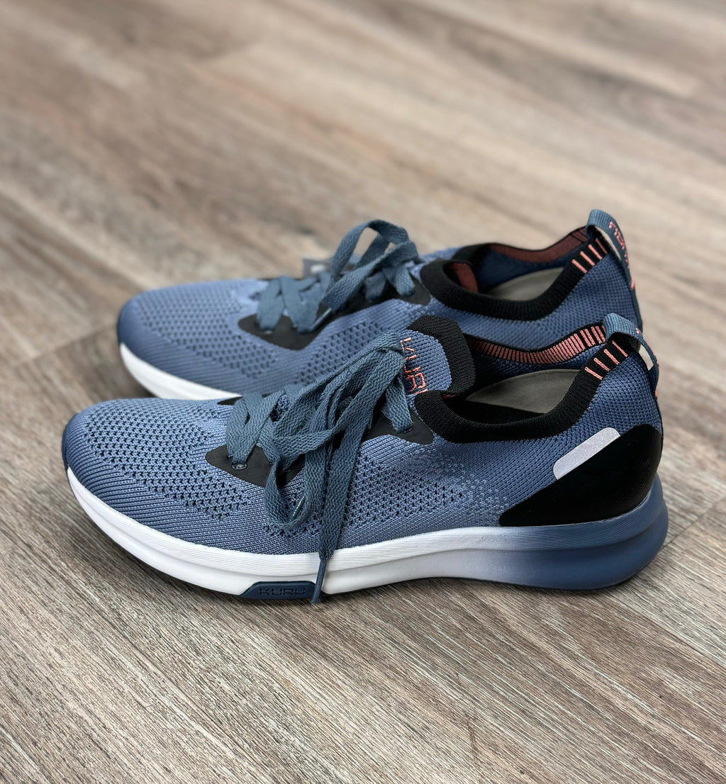 KURU Blue Flux Knit Tennis Shoes Sz. 8 1/2