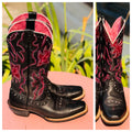 ARIAT Black & Pink Western Cowgirl Boots Sz. 7 1/2