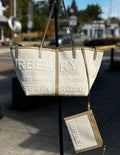SOLD! BURBERRY Canvas Convertible Tote w/Pouchette