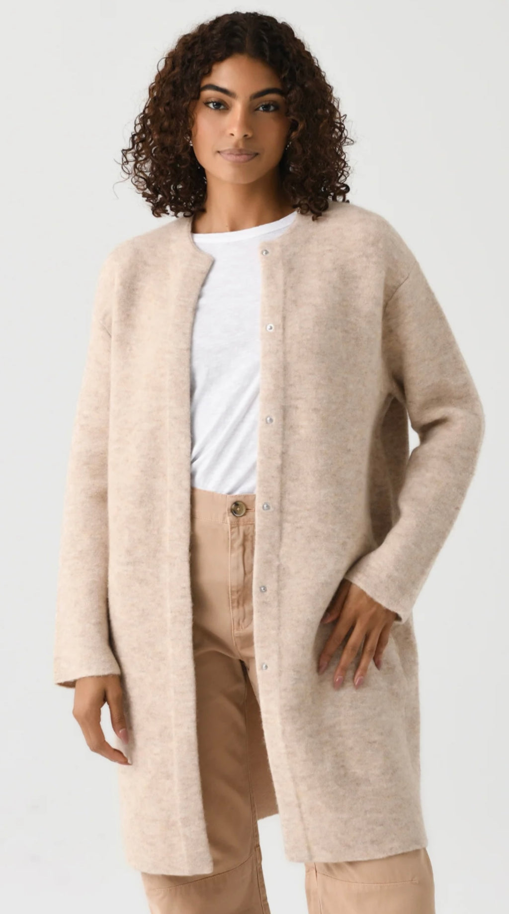 VINCE. Textured Soft Sculpted Double Knit Car Coat - Large