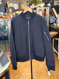 rag & bone Men’s Black ‘Mason’ Bomber Jacket - XL