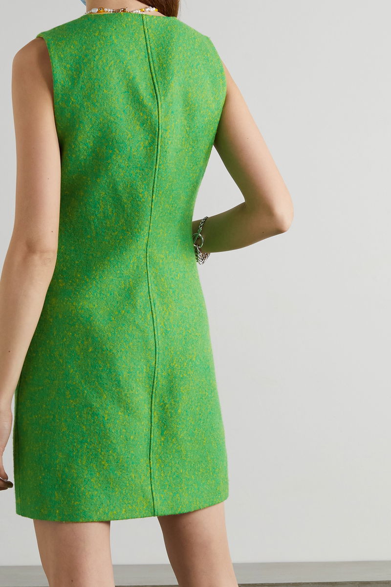 GANNI Marlee Wool Felt Mini Dress (New) Sz. 34