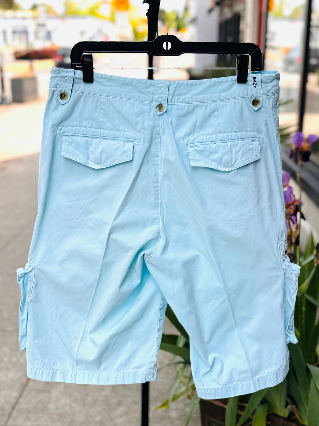 Vintage 90’s GANT Men’s Light Blue Cargo Pants Sz. 34
