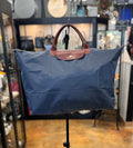 LONGCHAMP Grey Nylon Le Pilage XL Original Travel Tote Bag