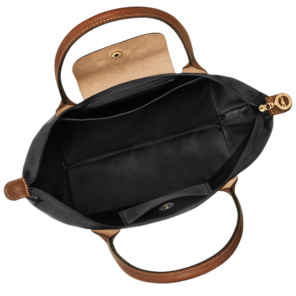 LONGCHAMP Medium Black Le Pliage Nylon Shoulder Tote Bag
