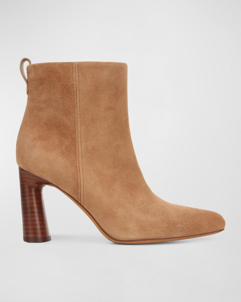 VINCE. Suede Heeled Ankle Boots Sz. 38.5 / 8
