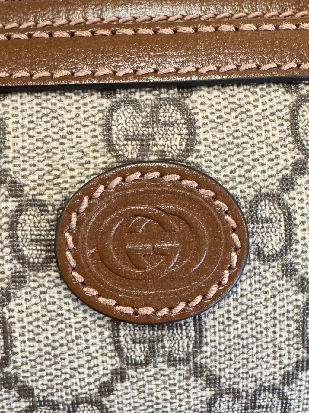 GUCCI Interlocking GG Brown Monogram Canvas Belt Bag NEW