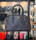 SOLD! COACH Signature Canvas Mini Sage Carryall Satchel