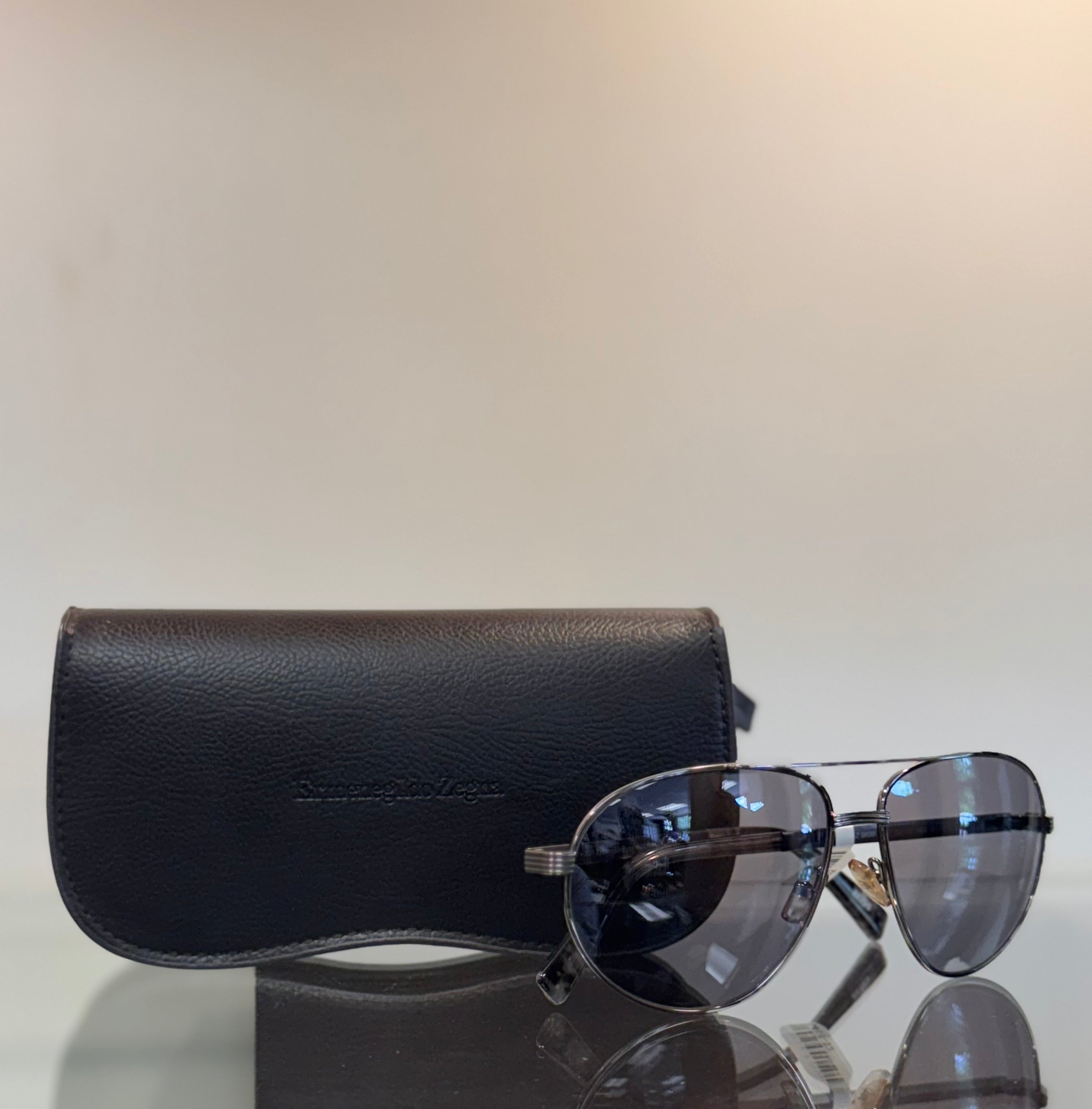 Ermenegildo Zegna Men’s EZ 0030 08C Grey Sunglasses w/Case
