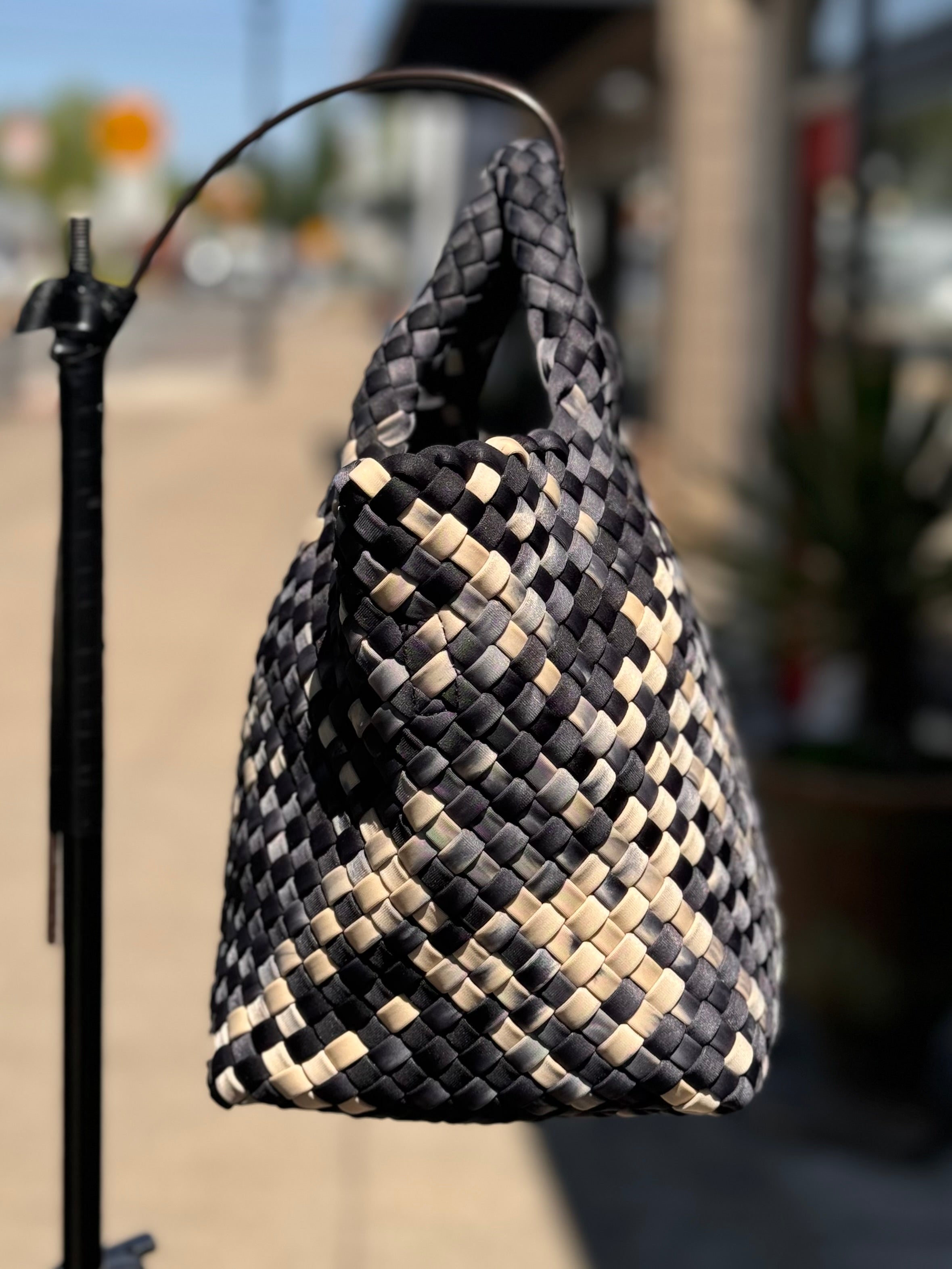NAGHEDI St. Barry’s Watercolor Small Woven Tote Bag w/Wallet