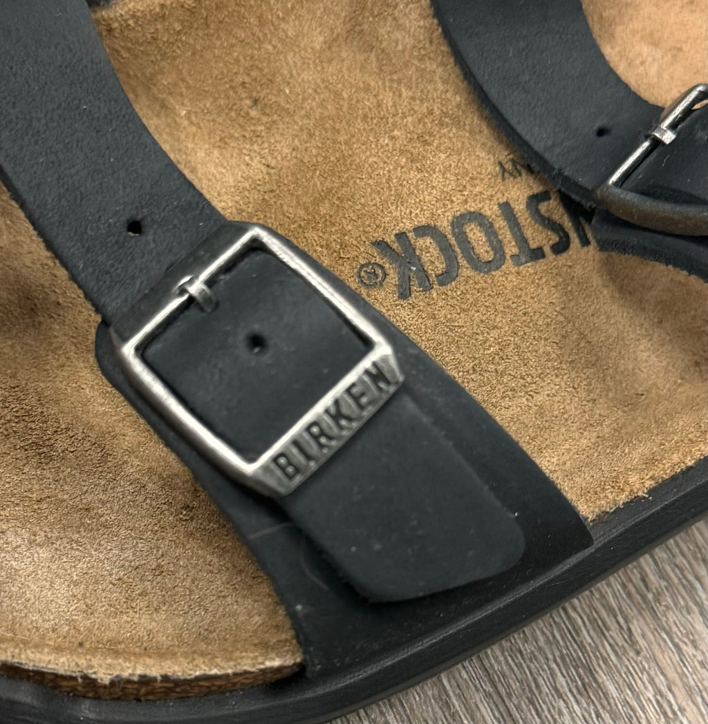 BIRKENSTOCK Black Sierra Leather Sandals Sz. 41 / 10-10.5