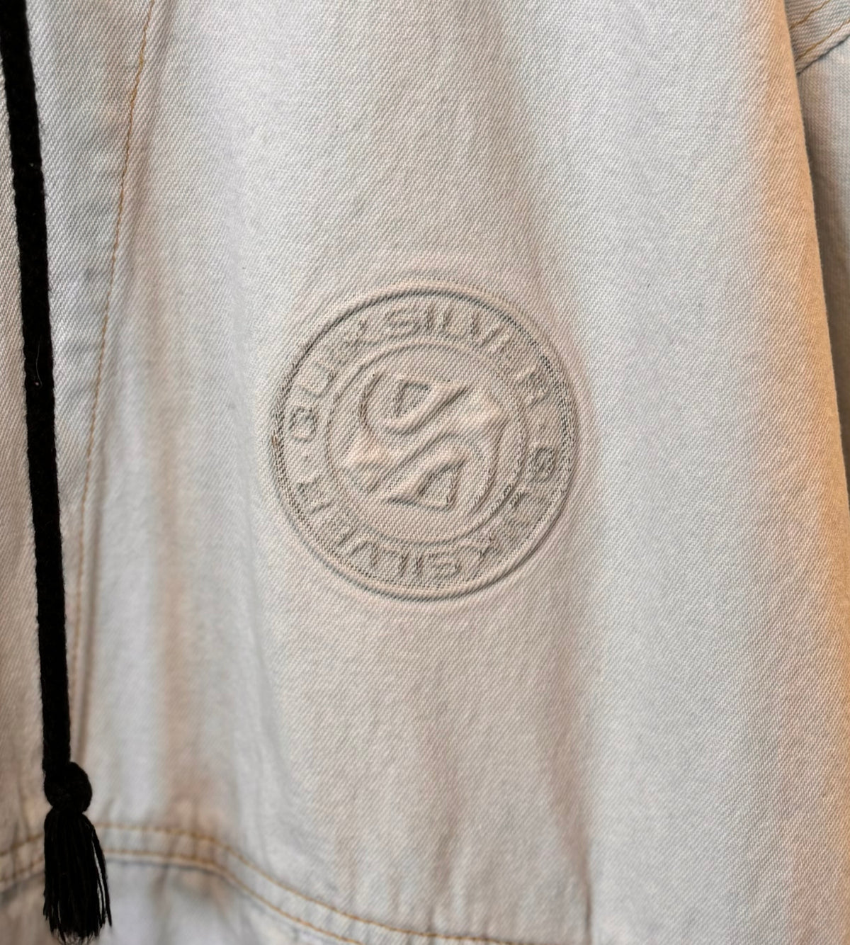 QUIKSILVER 90s Vintage Men’s Light Wash Denim Anorak Pullover Shacket Large