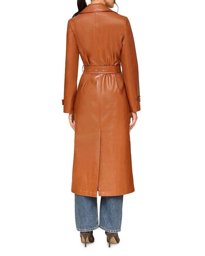 SOLD! AVEC LES FILLES Double Breasted Faux Leather Coat (New) - Medium
