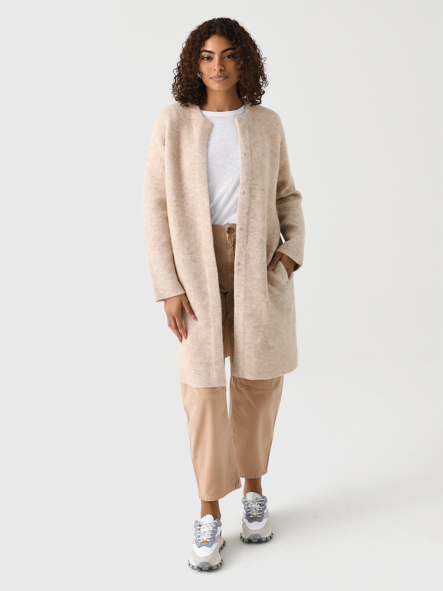 VINCE. Textured Soft Sculpted Car Coat - Large