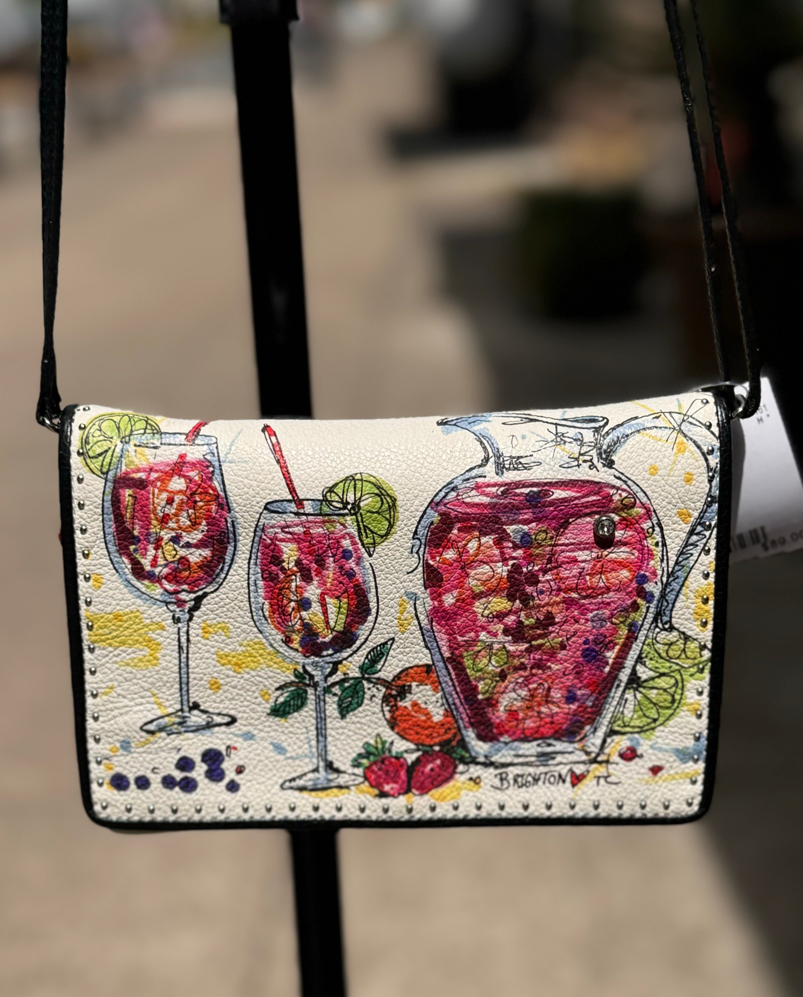 Brighton Sangria Leather Crossbody Bag