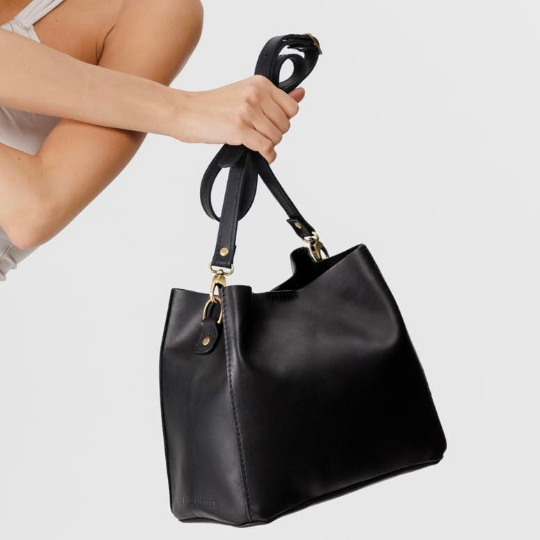 PORTLAND LEATHER GOODS Butterfly Bucket Crossbody Bag