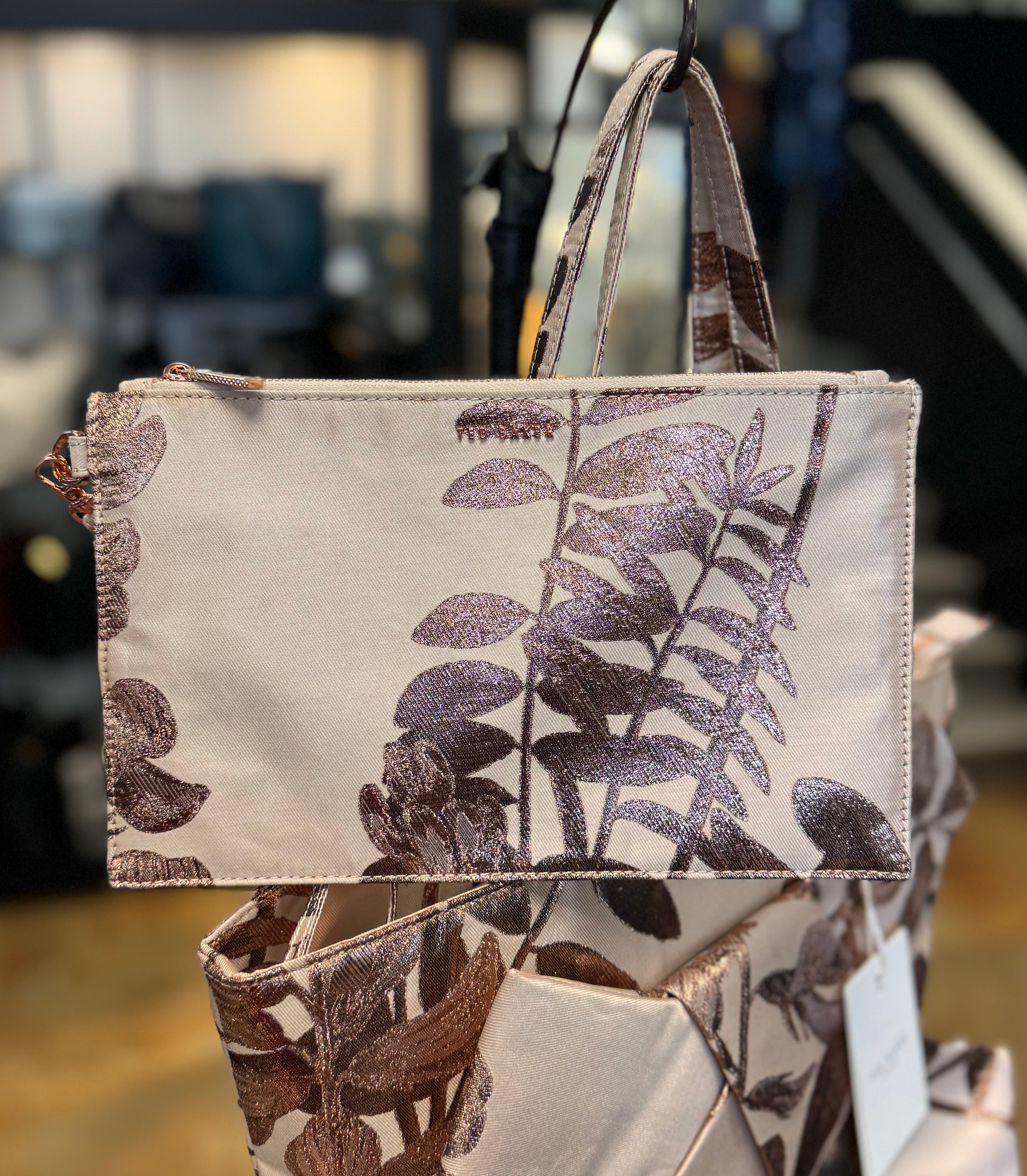 SOLD! TED BAKER Splendour Jacquard Knot Shopper Tote
