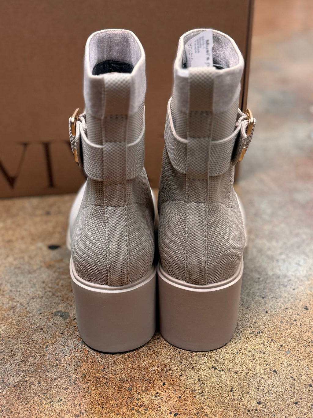 VIVAIA Gisella Almond Ankle Buckle Boots New w/Box Sz. 8 1/2