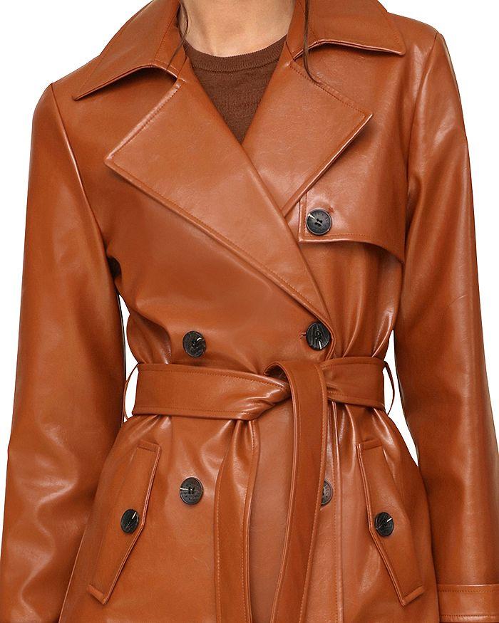 SOLD! AVEC LES FILLES Double Breasted Faux Leather Coat (New) - Medium