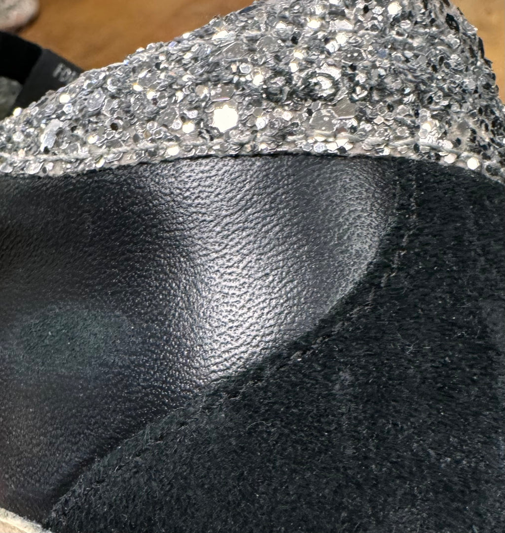 GOLDEN GOOSE Super Star Low Top Glitter Sneaker Sz. 39 / 9