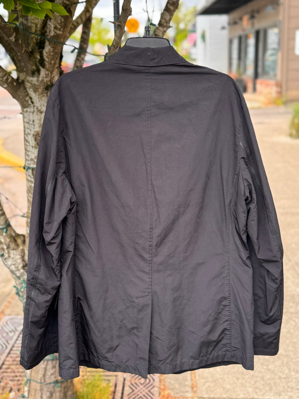 Ermenegildo Zegna Men’s Black Zip / Button Up Blazer Style Sport Jacket Large
