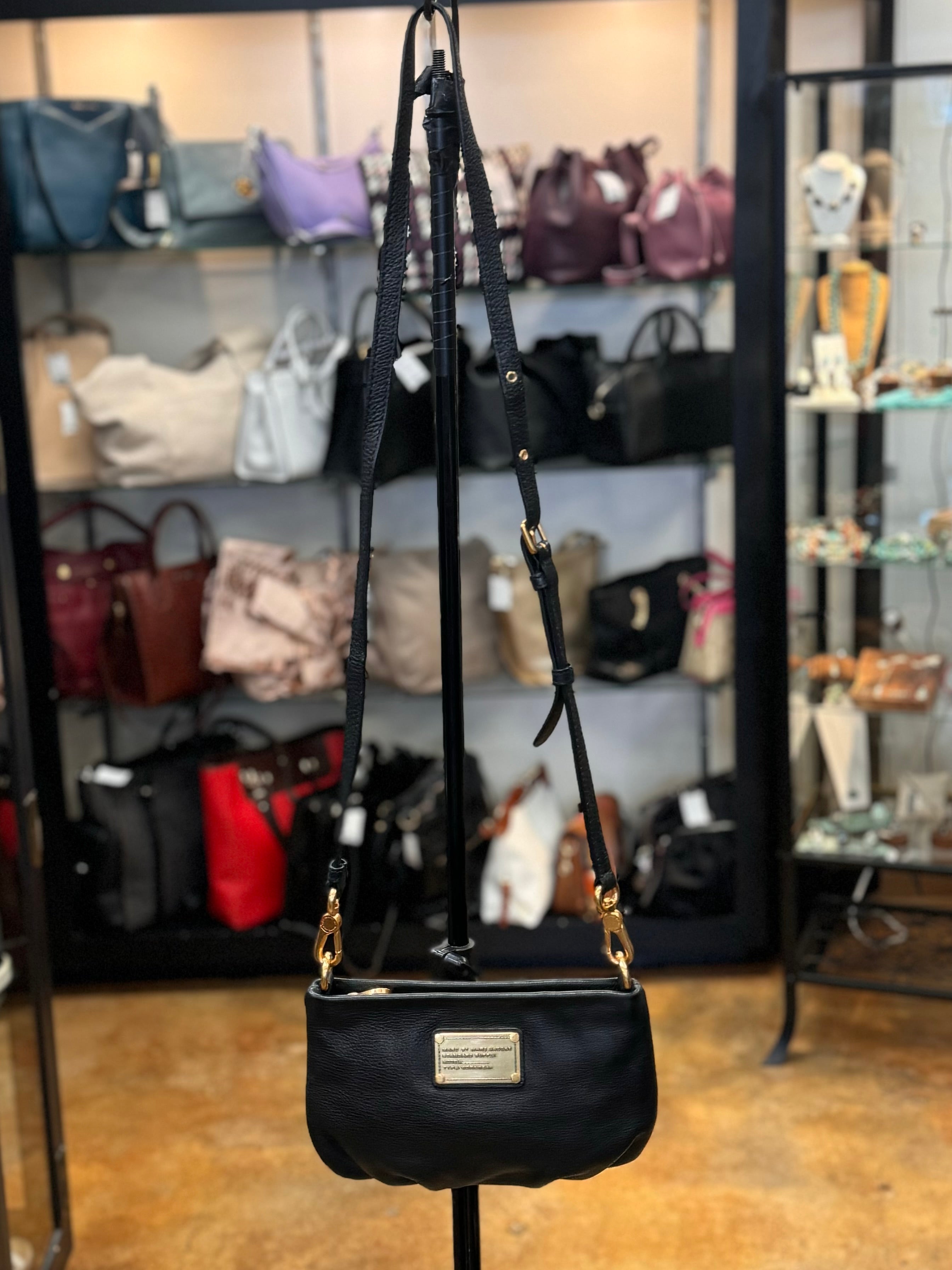 SOLD! MARC by MARC JACOBS Black Leather Crossbody Zip Bag
