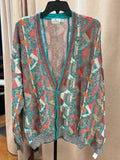 Vintage 80’s Men’s Neiman Marcus (Coogi-Style) Cardigan XL