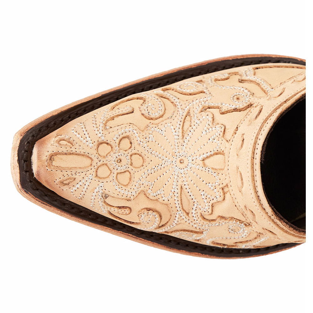 LANE Leather Floral Robin Slingback Mule Sz. 7 1/2