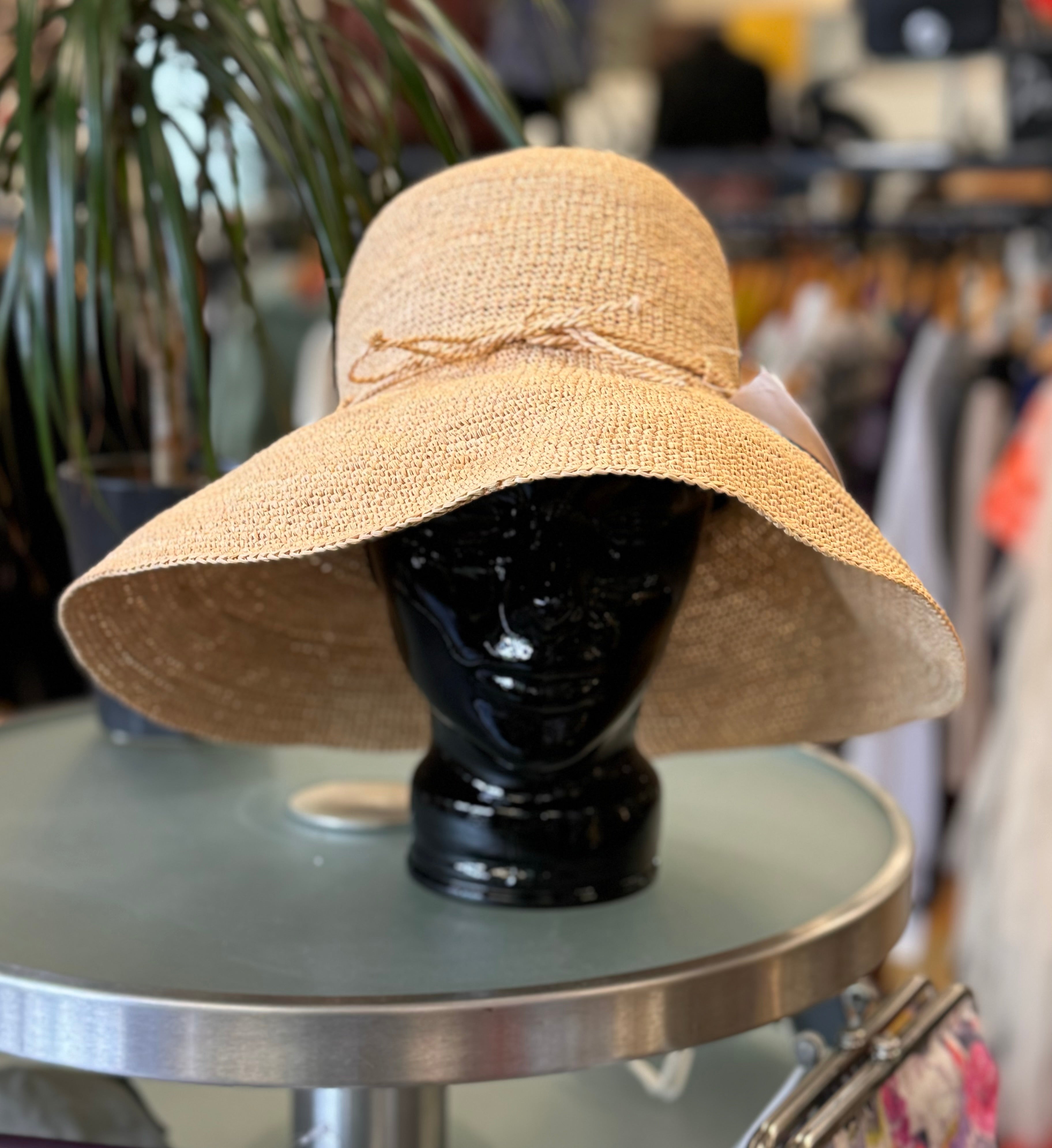 HELEN KAMINSKI Provence 12 Raffia Packable Sun Hat O/S
