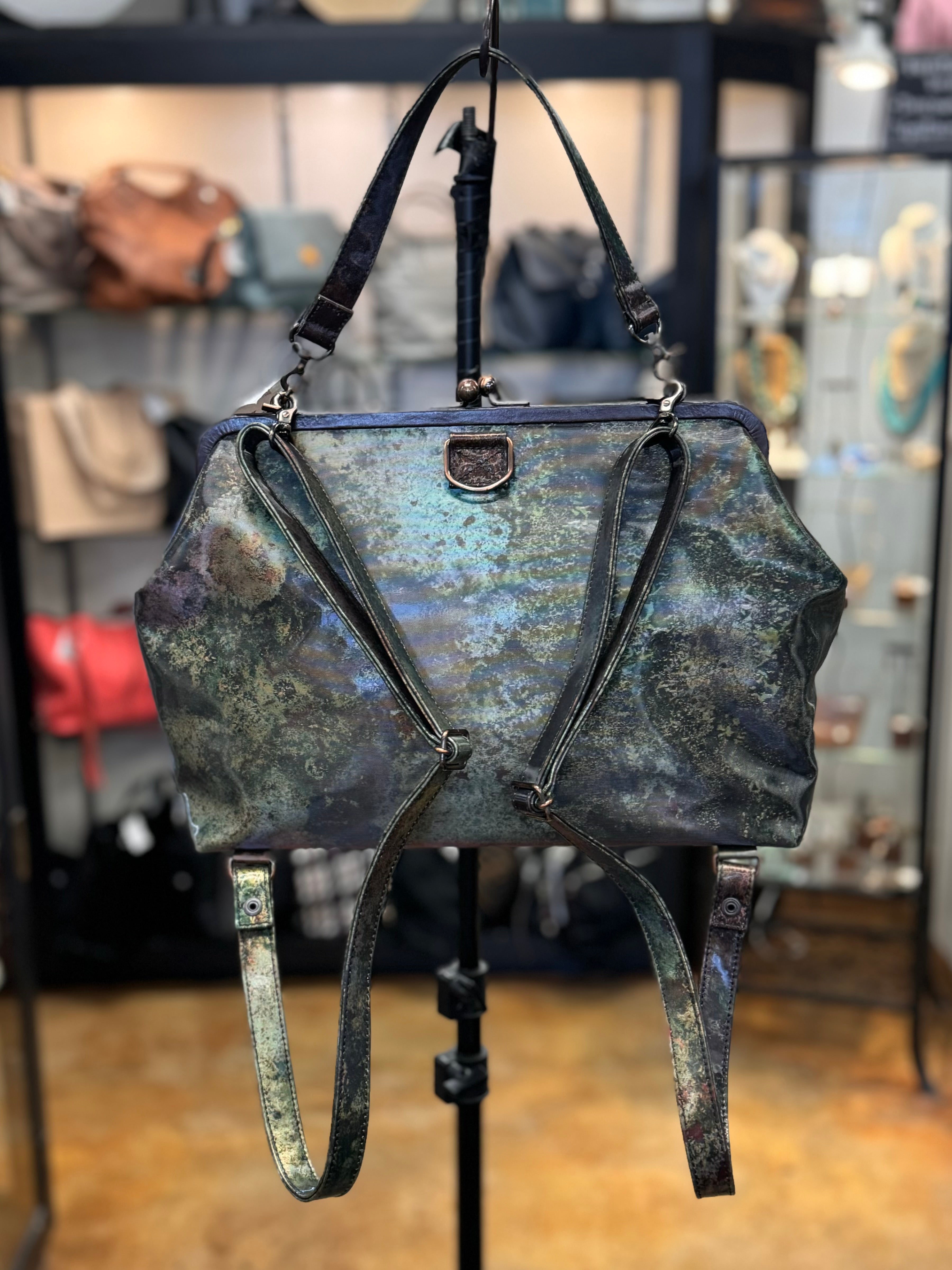 Vintage 90’s Jean Paul GAULTIER Kiss Lock V Cyber Line Bag
