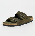 BIRKENSTOCK Green Suede Arizona Soft Footbed Sandals Sz. 38 NEW w/Box!