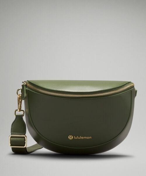 SOLD! lululemon Cactus Leather Green Crossbody Bag