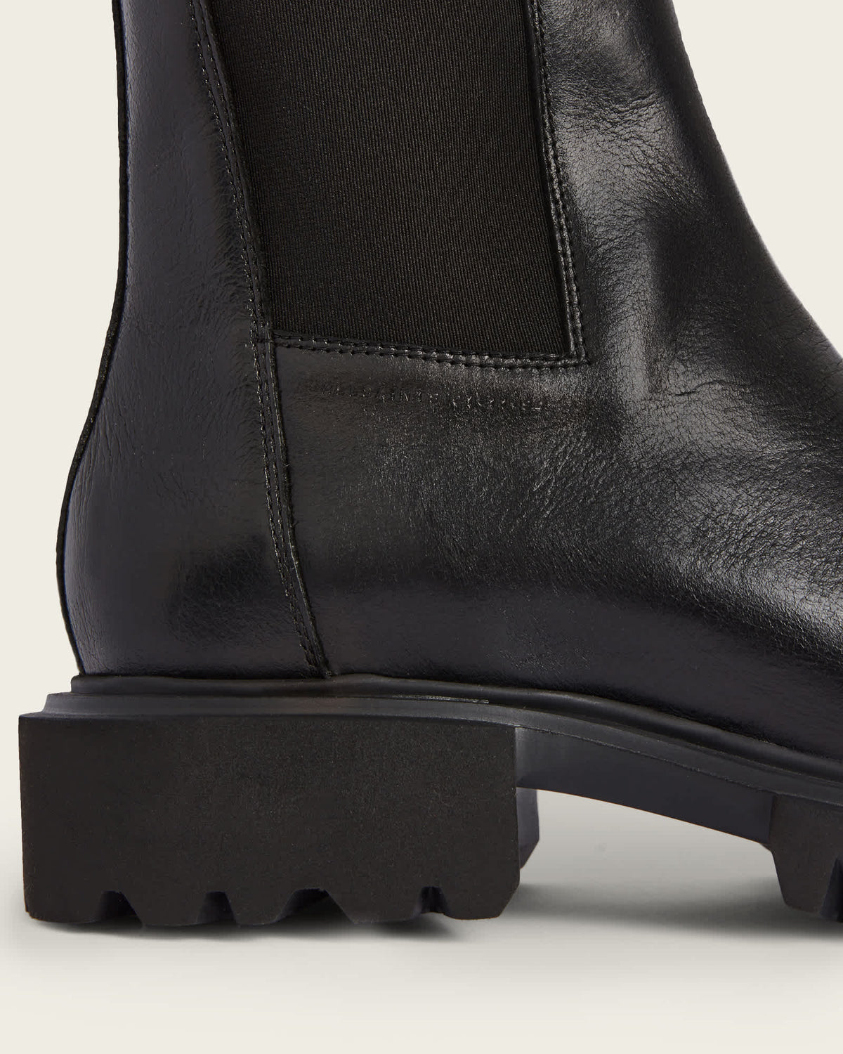 ALL SAINTS Black Hallie Lug Sole Chelsea Boots Sz. 9 New!