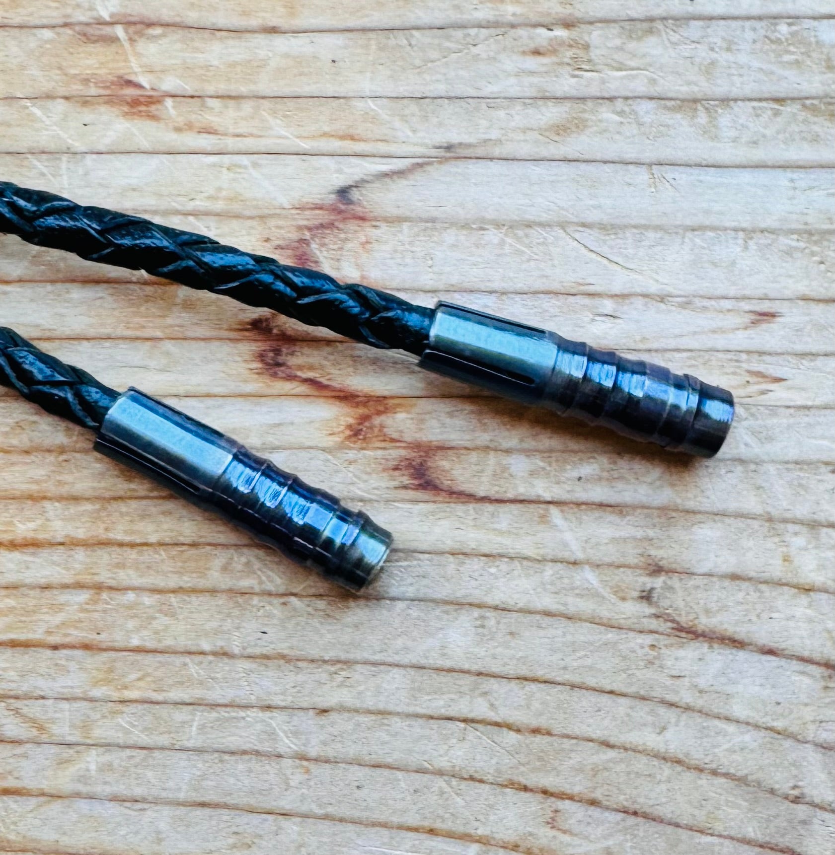 WALKERS ROCKERS Custom Engraved Anodized Patrica Walker Knives Bolo Tie