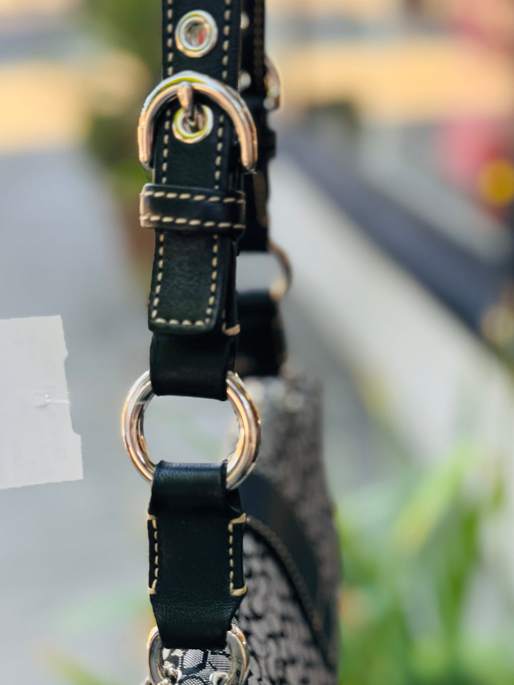 COACH Canvas Signature Kelly Vintage Y2K Shoulder Bag